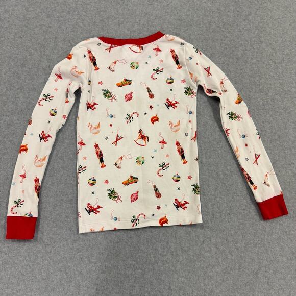 LAKE Kids Pima Cotton “Ornaments” Pajama Set Size 5 Christmas Holiday PJs - Picture 4 of 7